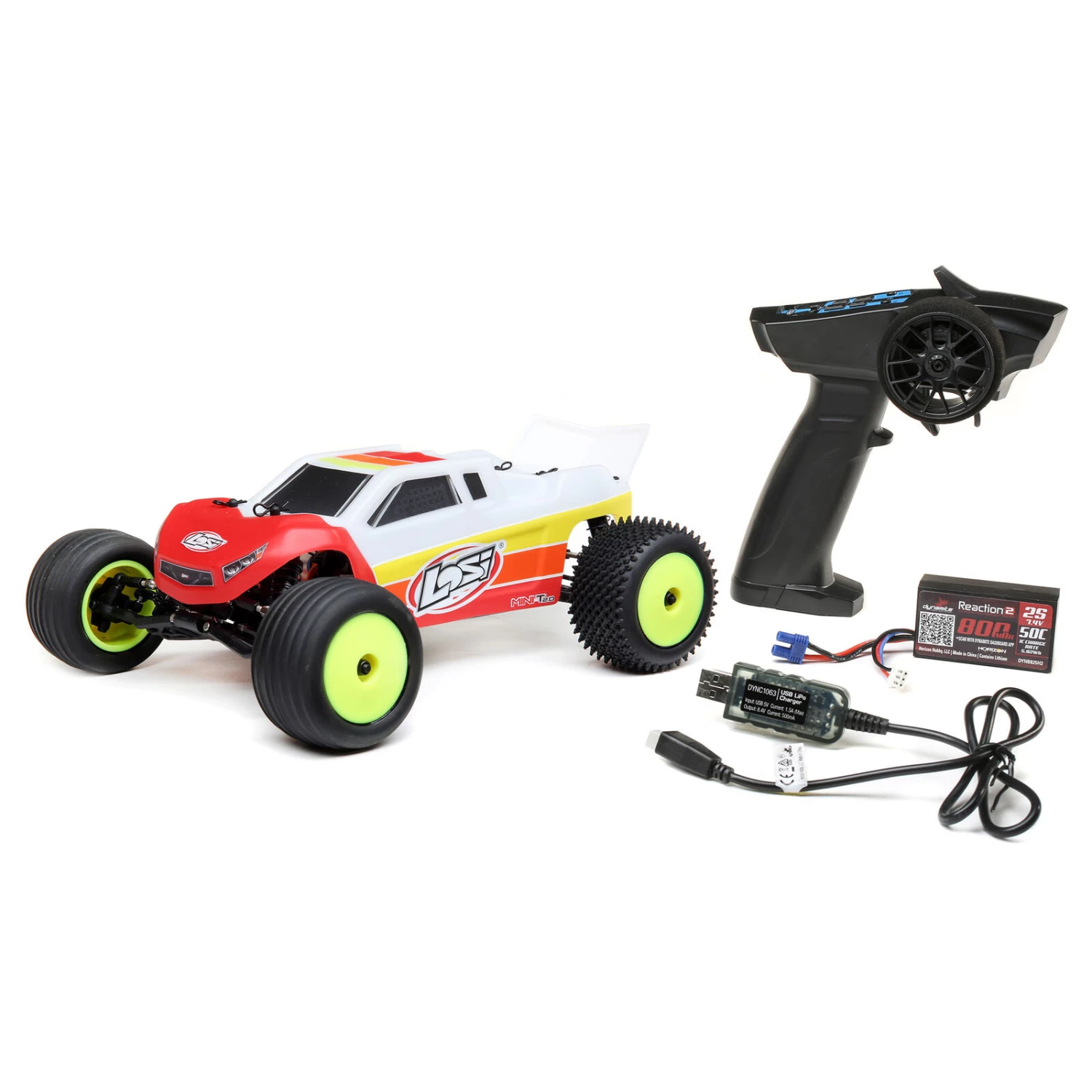 Losi 1/18 Mini-T 2.0 2WD Stadium Truck Brushless RTR, Red 16 Losi 1/18 Mini-T 2.0 2WD Stadium Truck Brushless RTR, Red - Image 14