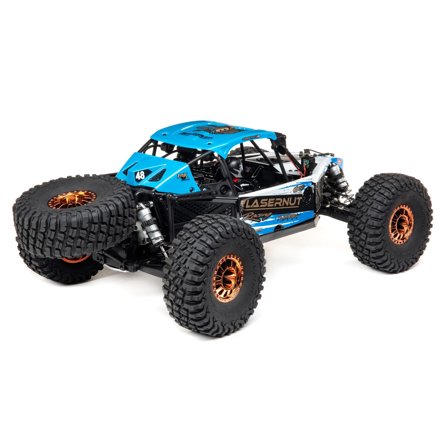 Losi 1/10 Lasernut U4 4WD Rock Racer Brushless RTR with Smart and AVC, Blue 6 Losi 1/10 Lasernut U4 4WD Rock Racer Brushless RTR with Smart and AVC, Blue - Image 4
