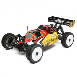 Losi 1/8 8IGHT 4WD Nitro Buggy RTR, Red/Yellow - SCRATCH & DENT