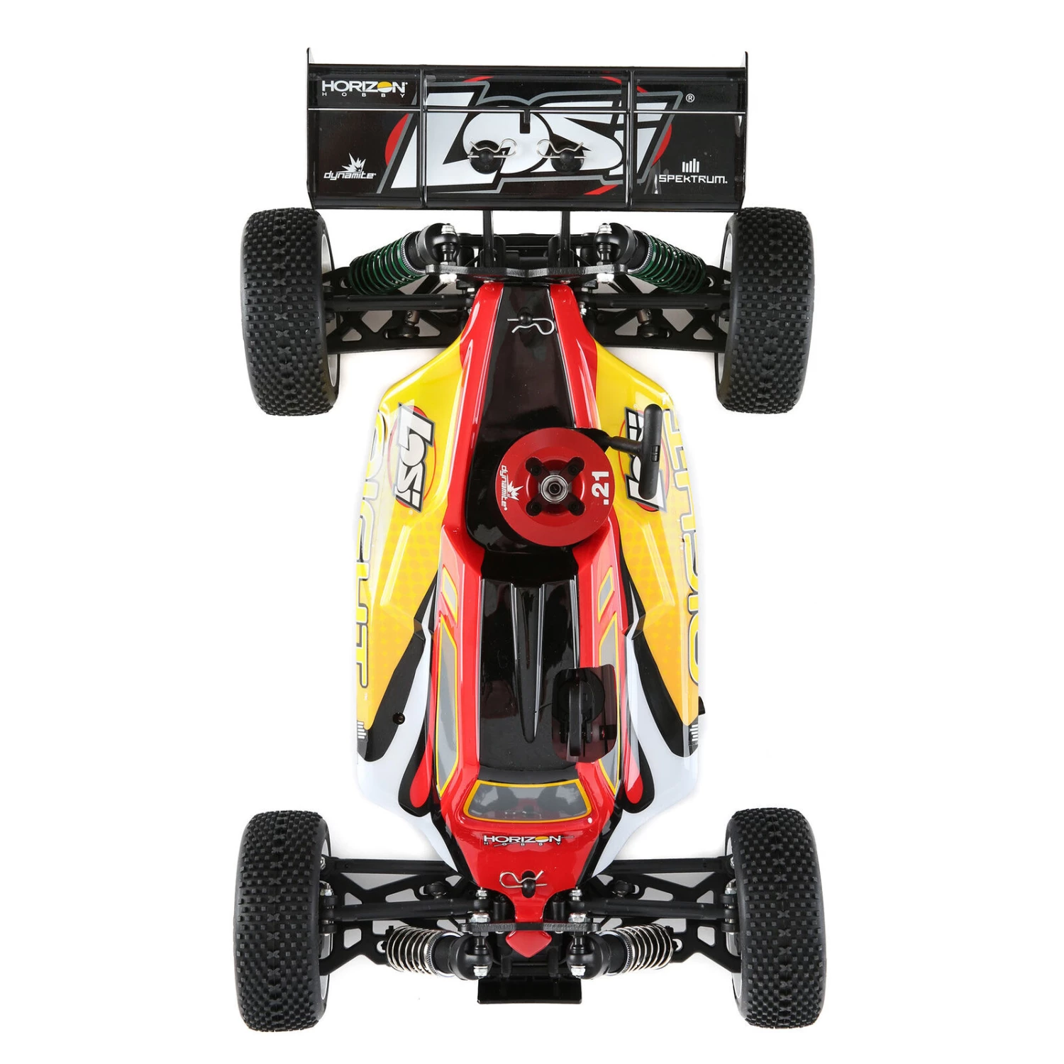 Losi 1/8 8IGHT 4WD Nitro Buggy RTR, Red/Yellow - SCRATCH & DENT 7 Losi 1/8 8IGHT 4WD Nitro Buggy RTR, Red/Yellow - SCRATCH & DENT - Image 5