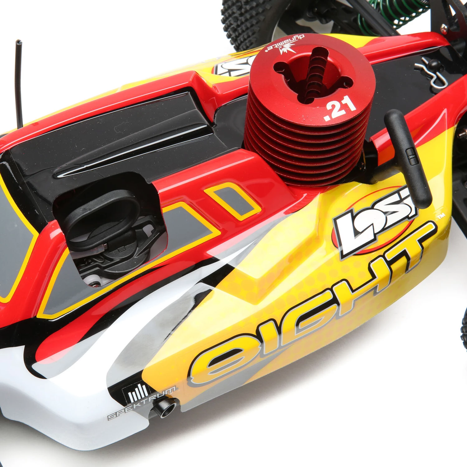 Losi 1/8 8IGHT 4WD Nitro Buggy RTR, Red/Yellow - SCRATCH & DENT 22 Losi 1/8 8IGHT 4WD Nitro Buggy RTR, Red/Yellow - SCRATCH & DENT - Image 20