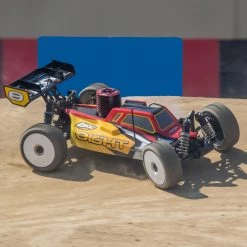 Losi 1/8 8IGHT 4WD Nitro Buggy RTR, Red/Yellow -Losi Sales LOS04010V2 A06 IVIB0ZBQ