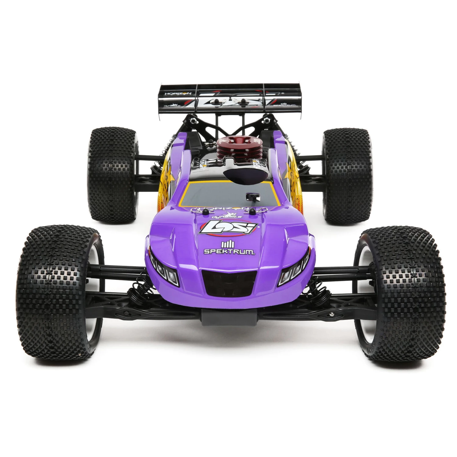 Losi 1/8 8IGHT-T 4WD Nitro Truggy RTR, Purple/Yellow 6 Losi 1/8 8IGHT-T 4WD Nitro Truggy RTR, Purple/Yellow - Image 4