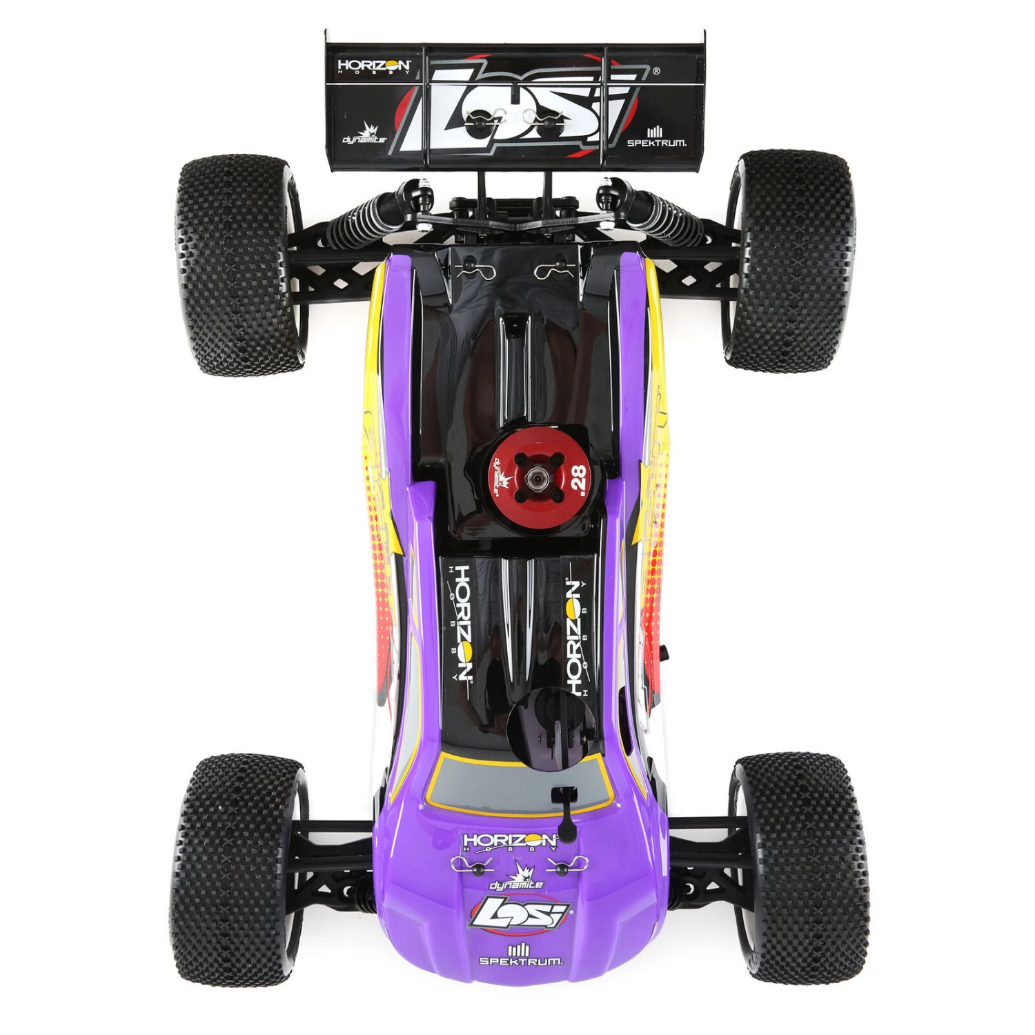 Losi 1/8 8IGHT-T 4WD Nitro Truggy RTR, Purple/Yellow 7 Losi 1/8 8IGHT-T 4WD Nitro Truggy RTR, Purple/Yellow - Image 5