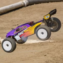 Losi 1/8 8IGHT-T 4WD Nitro Truggy RTR, Purple/Yellow 33 Losi 1/8 8IGHT-T 4WD Nitro Truggy RTR, Purple/Yellow -Losi Sales LOS04011V2 A10 DTLKYZXT