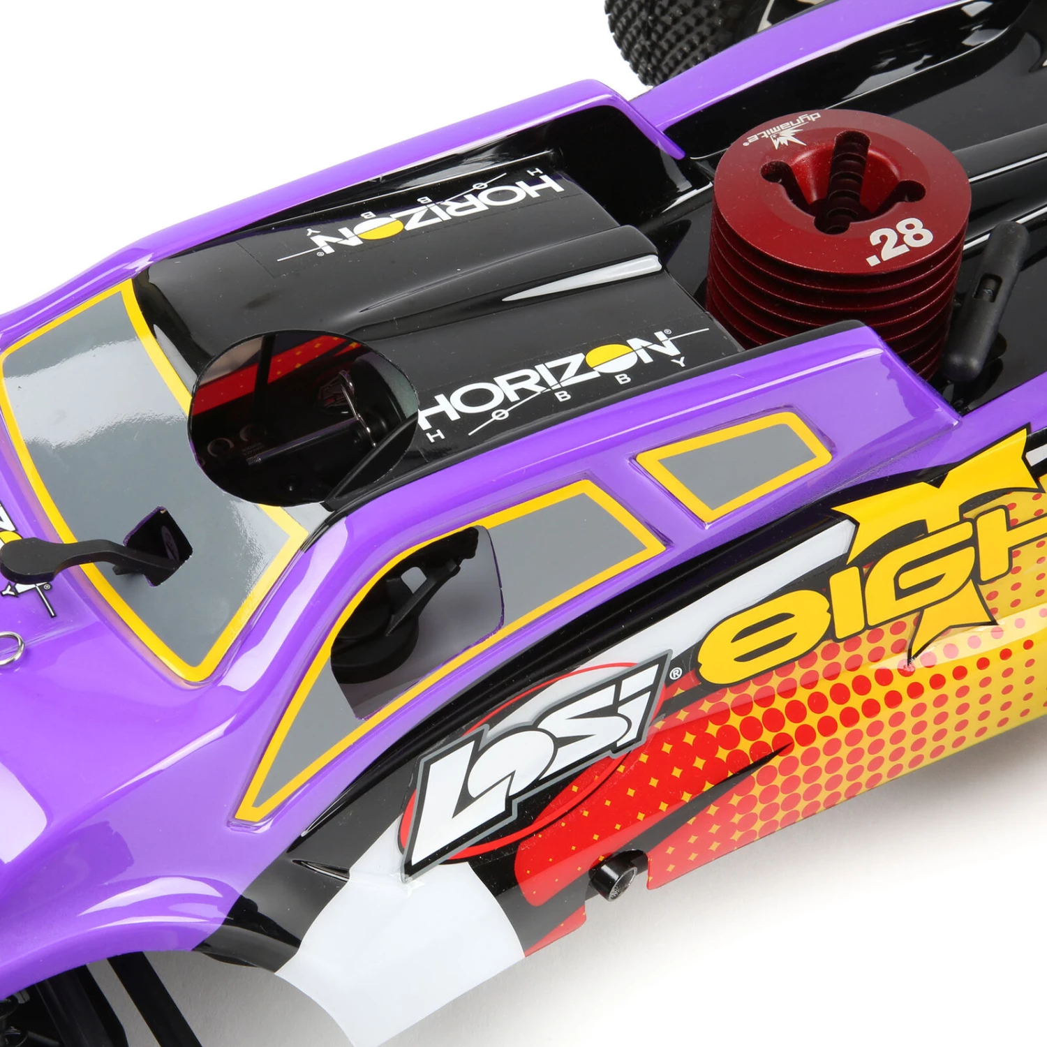 Losi 1/8 8IGHT-T 4WD Nitro Truggy RTR, Purple/Yellow 15 Losi 1/8 8IGHT-T 4WD Nitro Truggy RTR, Purple/Yellow - Image 13