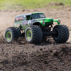 Losi LMT 4WD Solid Axle Monster Truck RTR, Grave Digger Grn -Losi Sales LOS04021T1 A18 QBTB6XLO