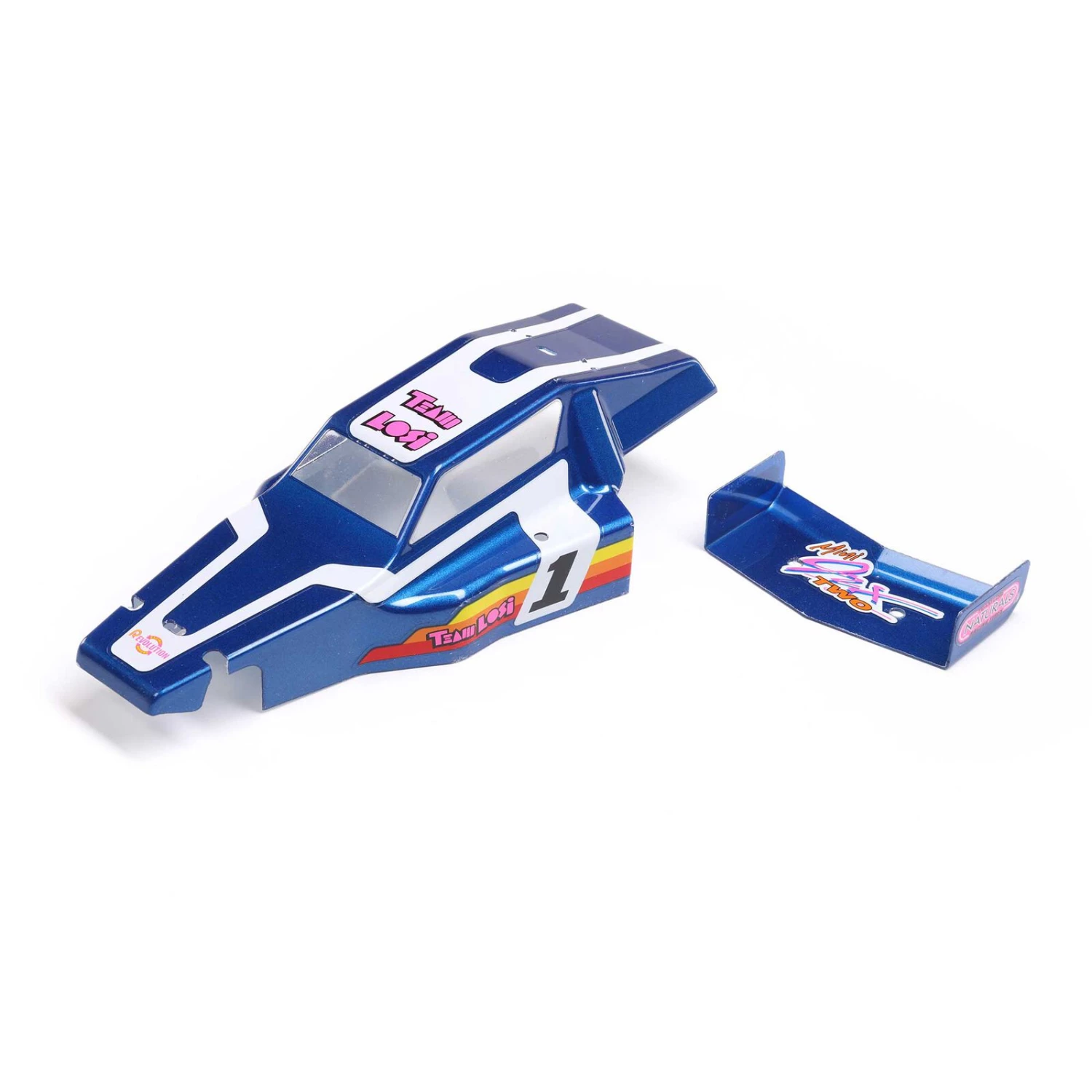 Losi Body & Wing, Blue: Mini JRX2 3 Losi Body & Wing, Blue: Mini JRX2