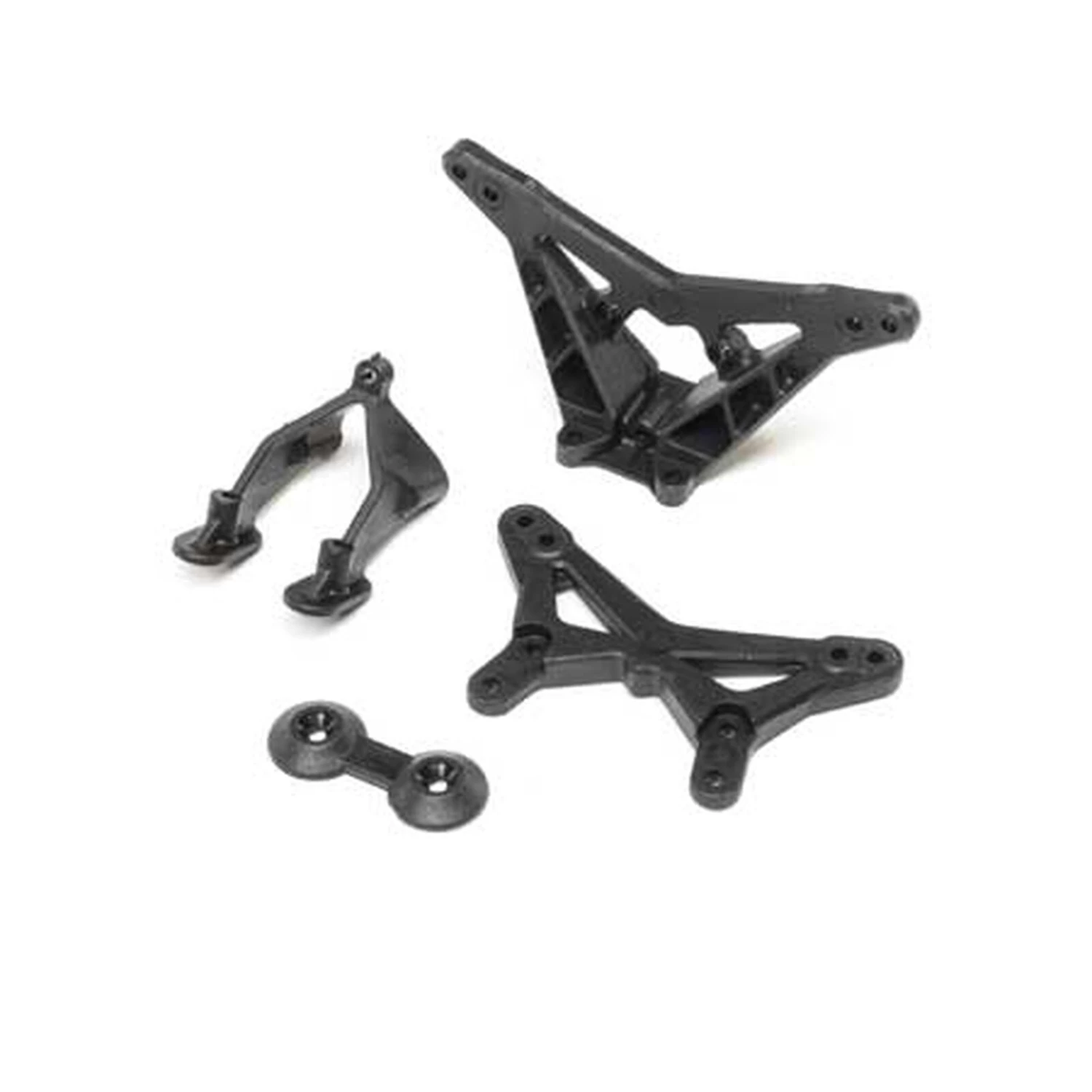Losi FR/RR Shock Tower Wing Stay: Mini-T 2.0, Mini-B 3 Losi FR/RR Shock Tower Wing Stay: Mini-T 2.0, Mini-B