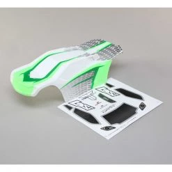 Losi 1/10 Painted Body Set, White/Green: TENACITY T