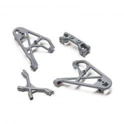 Losi Fr Shk Tower Brace and Camber Link Mnt Gray Rock Rey