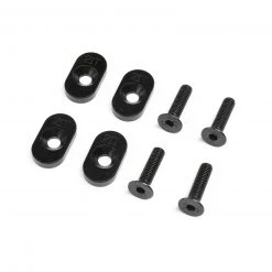 Losi EngineMountInsert & Screws 21T, Black(4): DBXL 2.0