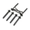Losi Rear Body Support and Body Posts, Black: LMT -Losi Sales LOS241050 A00 OG4ETYGQ