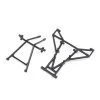 Losi Front & Upper Cage Bars, Black: LMT Mega