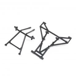 Losi Front & Upper Cage Bars, Black: LMT Mega
