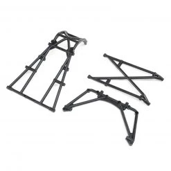 Losi Rear Cage & Hoop Bar, Black: LMT Mega