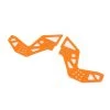 Losi Rear Chassis Plates, Orange (2): LMT Mega BH