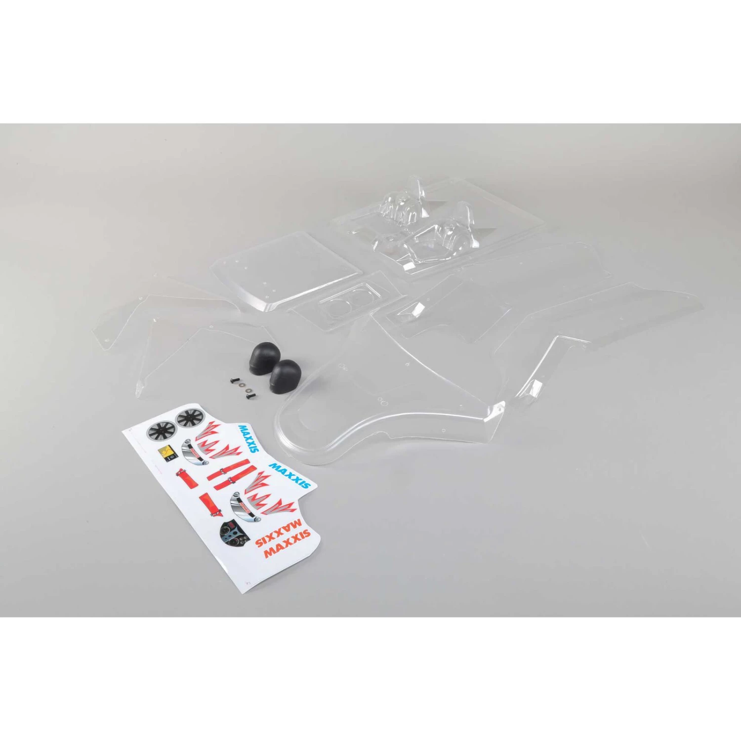 Losi 1/5 Clear Body Set with Sticker Sheet: DBXL-E 3 Losi 1/5 Clear Body Set with Sticker Sheet: DBXL-E