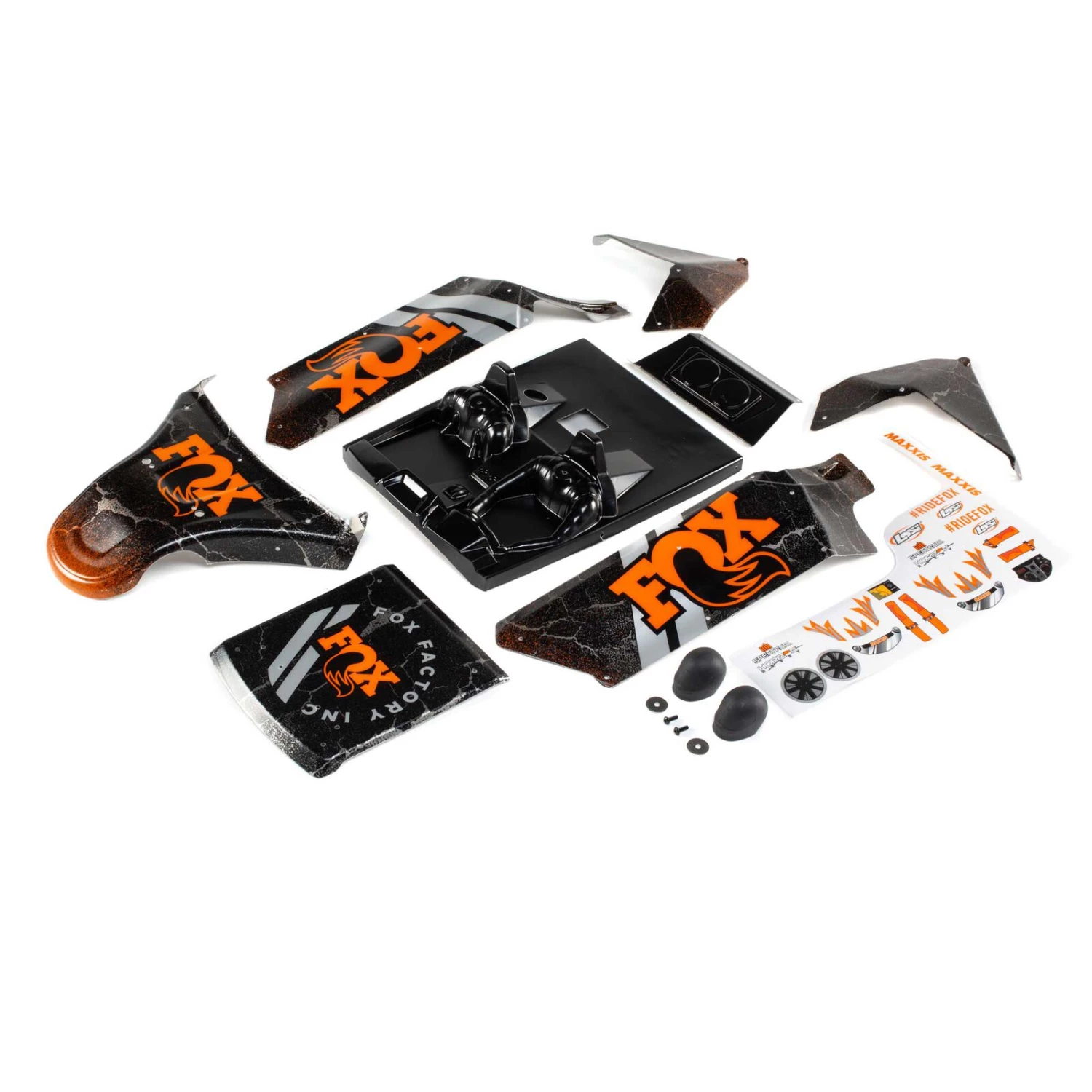 Losi Body Set, Screened Fox: DBXL-E 2.0 3 Losi Body Set, Screened Fox: DBXL-E 2.0