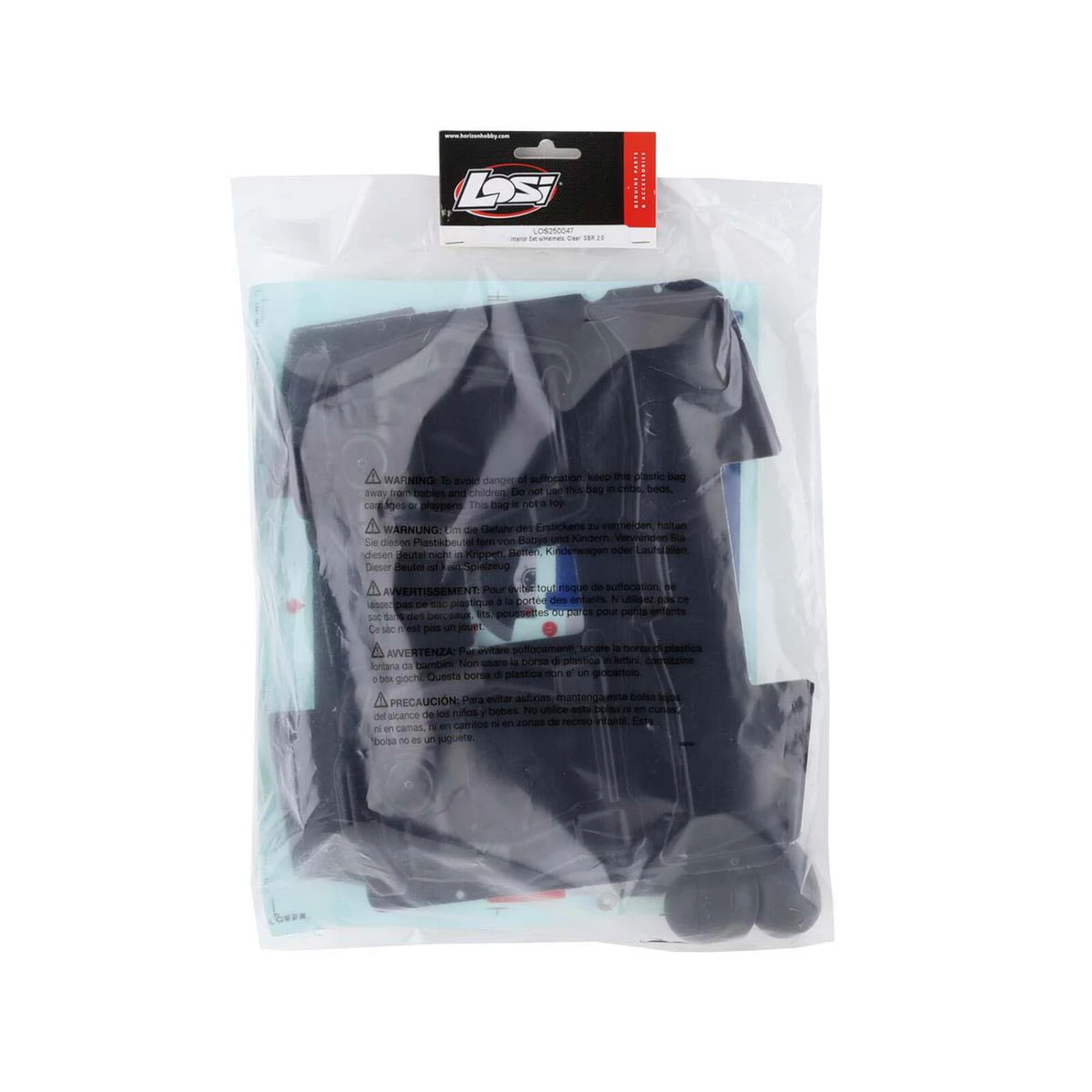 Losi Interior Set with Helmets, Clear: SBR 2.0 6 Losi Interior Set with Helmets, Clear: SBR 2.0 - Image 4