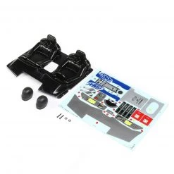 Losi Interior Set with Helmets, Clear: SBR 2.0