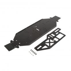 Losi Chassis w Brace plate 4mm Black DBXL-E