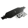 Losi Chassis with Brace, 4mm Black: DBXL-E 2.0