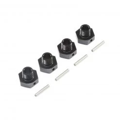 Losi 20mm Wheel Hexes and Pins Black (4): Super Baja Rey