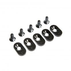 Losi Engine Mount Insert and Screws 20T, Black (5): 5ive-T 2.0 (fits 62T spur)