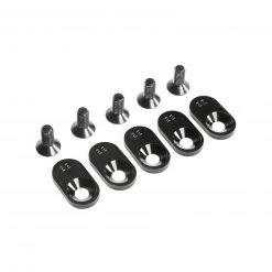 Losi Engine Mount Insert and Screws 22T, Black (5): 5ive-T 2.0 (fits 62T spur)