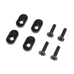 Losi EngineMountInsert & Screws 19T, Black(4): DBXL 2.0