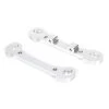 Losi Rear Hinge Pin Braces, Aluminum, Silver (2): MTXL
