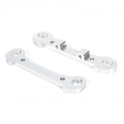 Losi Rear Hinge Pin Braces, Aluminum, Silver (2): MTXL