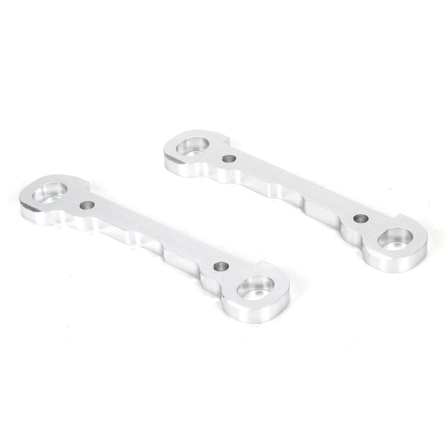 Losi Front Hinge Pin Braces, Aluminum, Silver (2): MTXL 3 Losi Front Hinge Pin Braces, Aluminum, Silver (2): MTXL