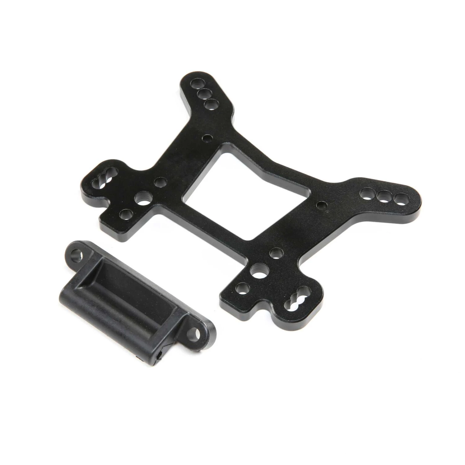Losi Shock Tower Front, Aluminum Black: DBXL-E/DBXL 2.0 3 Losi Shock Tower Front, Aluminum Black: DBXL-E/DBXL 2.0