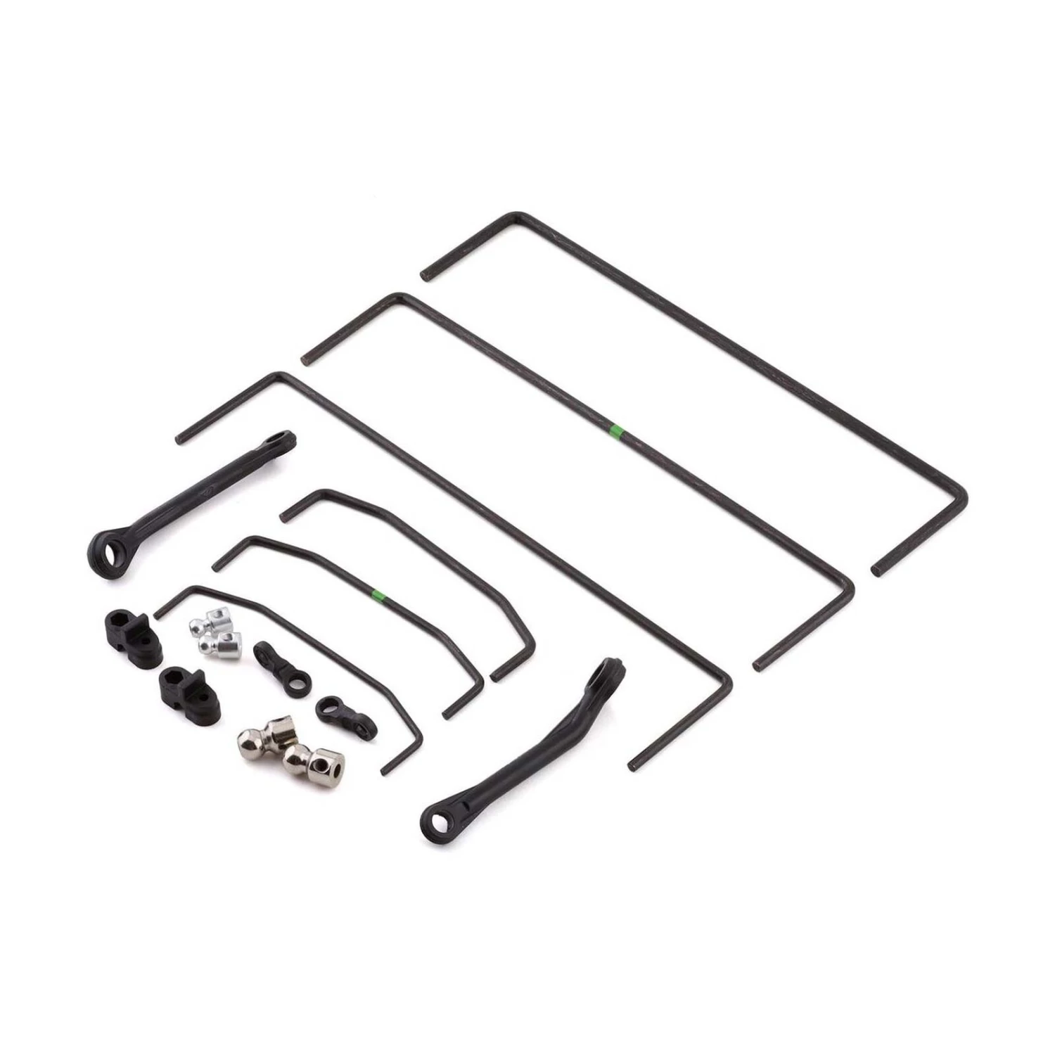 Losi Front & Rear Sway Bar Set (3): SBR 2.0 3 Losi Front & Rear Sway Bar Set (3): SBR 2.0