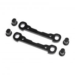 Losi Front Hinge Pin Braces, Black: DBXL 2.0