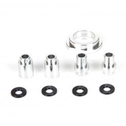 Losi Engine Mount Spacer and Clutch Mount, Aluminum, Silver: MTXL