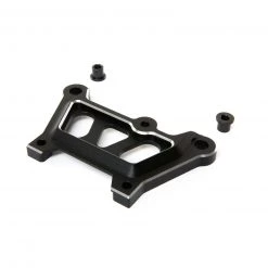 Losi Front Top Plate, Black, Aluminum: DBXL-E
