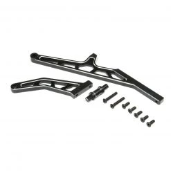 Losi Chassis Brace Set Rear, Aluminum Black: DBXL-E 2.0