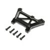 Losi Front Top Plate, Aluminum Black: DBXL-E 2.0