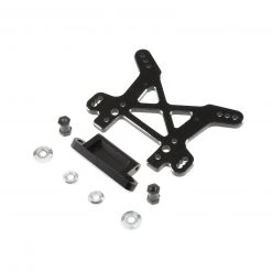 Losi Shock Tower, Front, Black, Aluminum: DBXL, MTXL