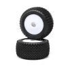 Losi Pin Tires, Rear, Mounted, White (2): Mini-T 2.0 -Losi Sales LOS41013 A0 TWKAY9BU