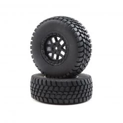 Losi 1/10 Alpine Front/Rear 2.2/3.0 Pre-Mounted Tires, 12mm Hex (2): Baja Rey