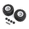 Losi Mounted Monster Truck Tires, Left/Right: LMT