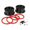 Losi 1/5 Front/Rear 4.75 Pre-Mounted Tires, 24mm Hex, Black (2): DB XL -Losi Sales LOS45005 A0 C82XMUP9