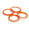 Losi Beadlock Set, Inner & Outer, Fluorescent Orange(2): 5T
