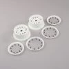 Losi 1/5 Front/Rear 4.75 Wheel and Beadlock Set, 24mm Hex, White (2): 5ive-T 2.0 -Losi Sales LOS45026 A0 BM42KSYK