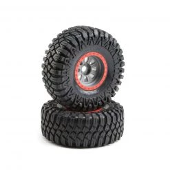 Losi 1/6 Maxxis Creepy Crawler LT Front/Rear 3.6 Pre-Mounted Tires, 20mm Hex (2): Super Rock Rey