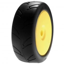 Losi 1/8 8IGHTH Street On-Road Front/Rear 2.8 Pre-Mounted Tires, 17mm Hex, Yellow (2)